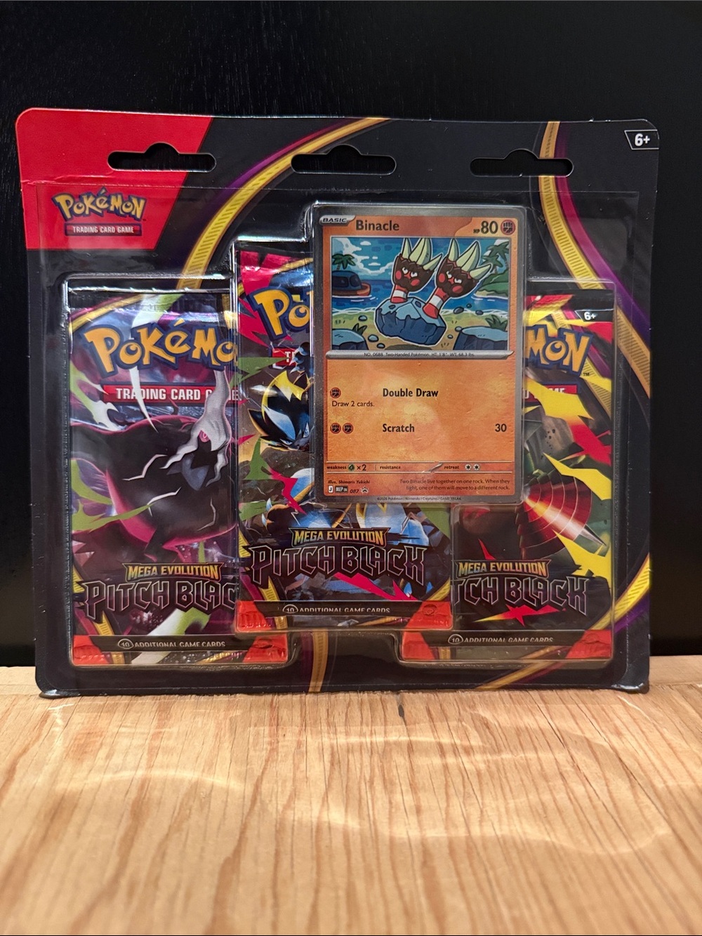 Pokémon  Mega Evolution—Pitch Black Three-Booster Blister